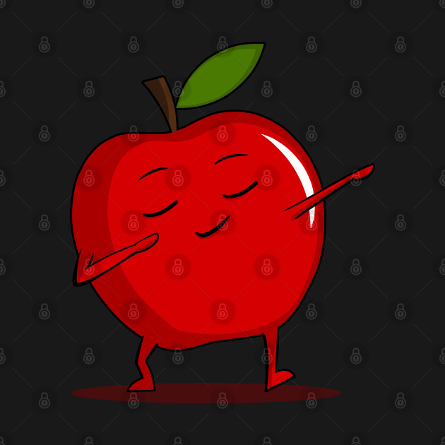 Disover Dabbing Red Apple - Dab Funny Dancing Fruit - Dab - T-Shirt
