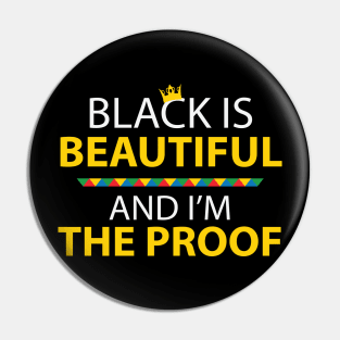 Black Is Beautiful So Am I, African American, Black History Month, Black Lives Matter, African American History Pin