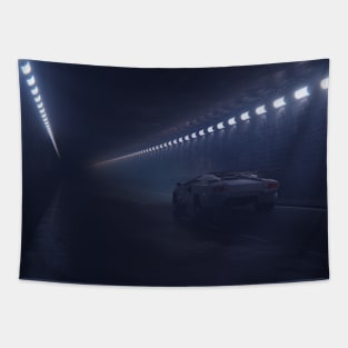 Foggy Tunnel Tapestry