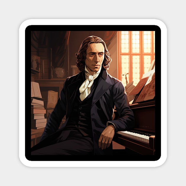 Frederic Chopin Magnet by ComicsFactory