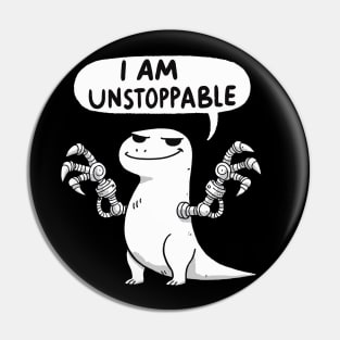 I am Unstoppable Arms T-Rex Dino Pin