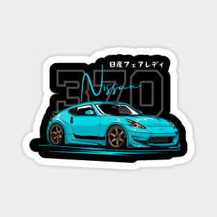 Blue Nissan Fairlady 370z Magnet