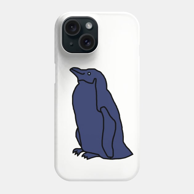 Blue Penguin Phone Case by ellenhenryart