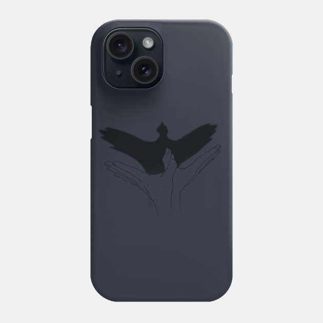 bird flying Phone Case by justduick