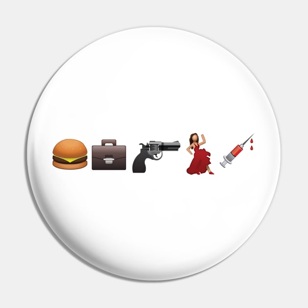 Emoji Pulp Fiction Pin by Alisterny