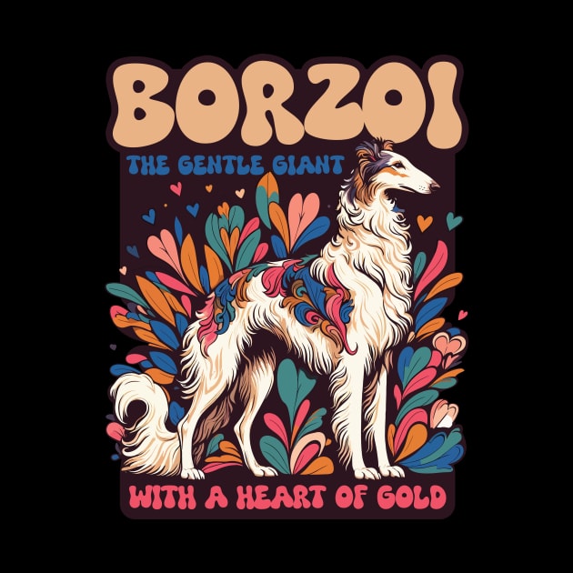 Borzoi. The Gentle Giant With A Heart Of Gold. by MrPila
