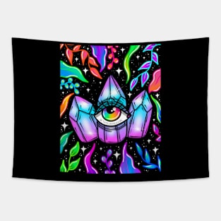 Plants and Crystals Tapestry