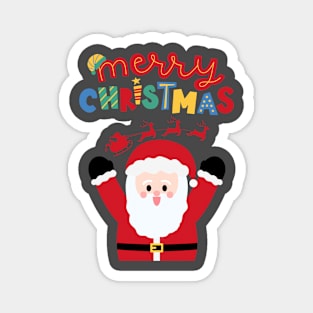 Merry Christmas with Santa Magnet