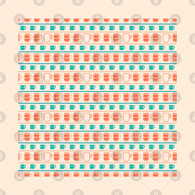 Retro Cups Pattern by Simplulina