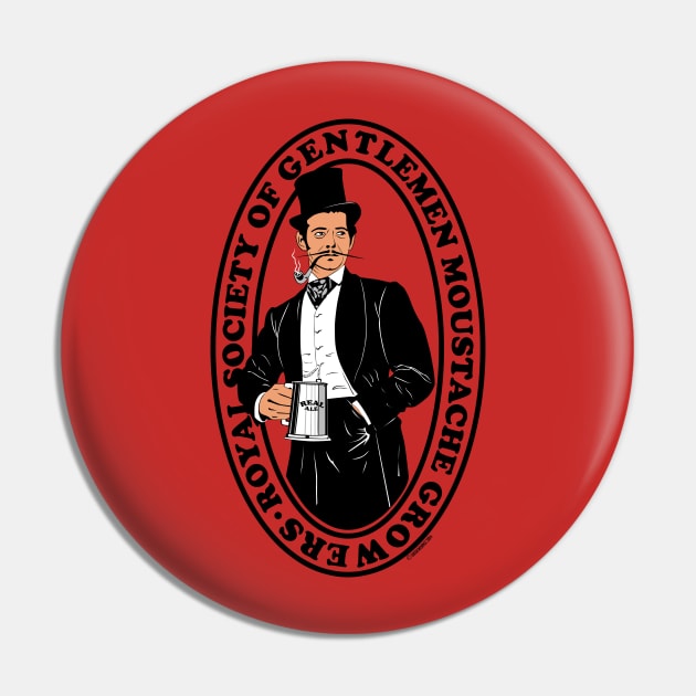 Royal Socienty of Gentleman Moustache growers Pin by Siegeworks