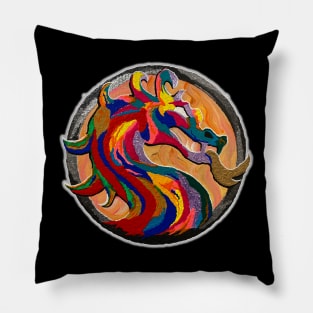 dragon circle Pillow