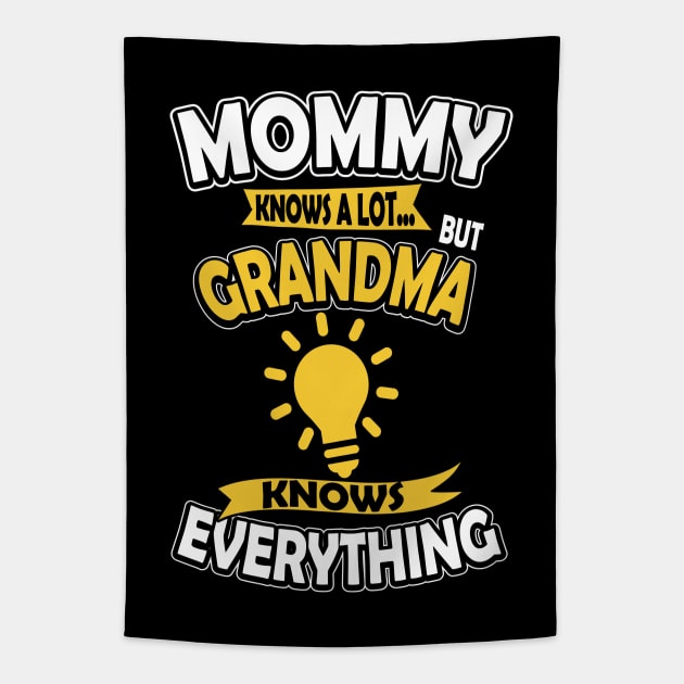 Grandma Knows Everything Tapestry by ryanjaycruz