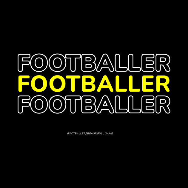 Modern Typography for Footballer or Football Player by Typholic