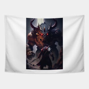 Dark Fantasy Giant Monster Tapestry