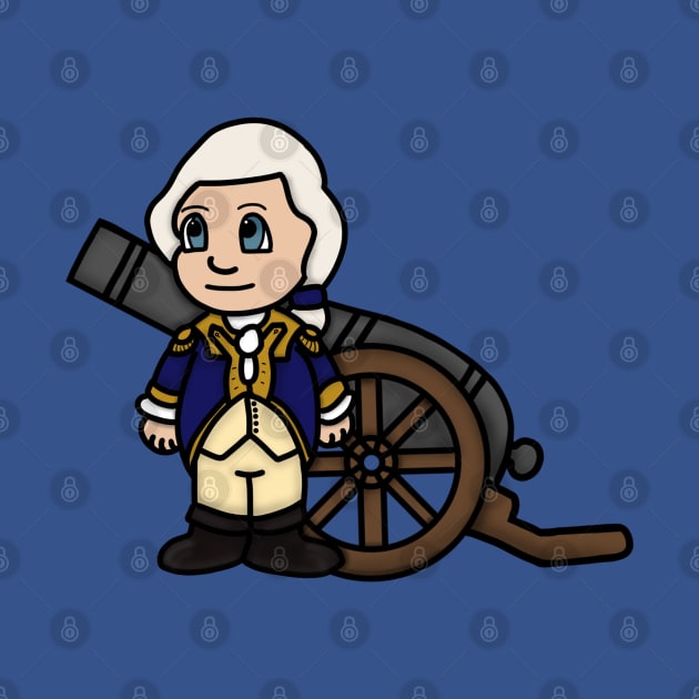 Chibi Henry Knox (Small Print) by Aeriskate