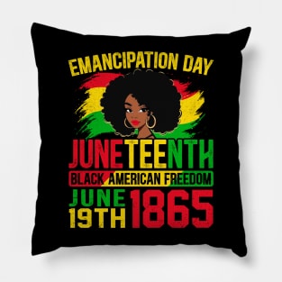 Juneteenth Freedom 1865 Black History Pillow