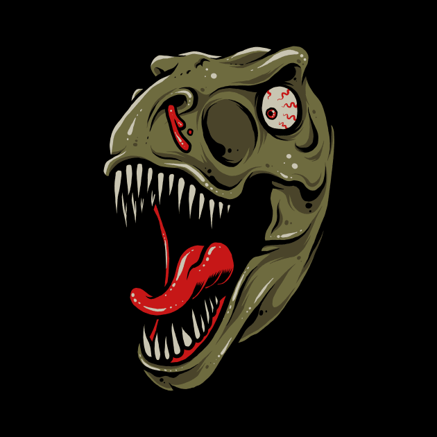 Scary Dinosaur by CyberpunkTees