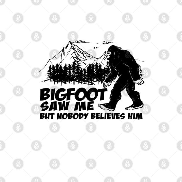 Bigfoot saw me but nobody believes him by JameMalbie