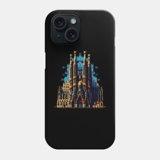 La Sagrada Familia Pixel Art Phone Case