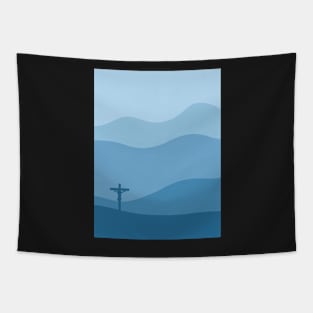 Minimalistic Christian art Tapestry