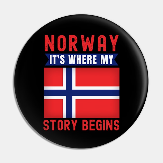 Norway It's Where My Story Begins Pin by footballomatic