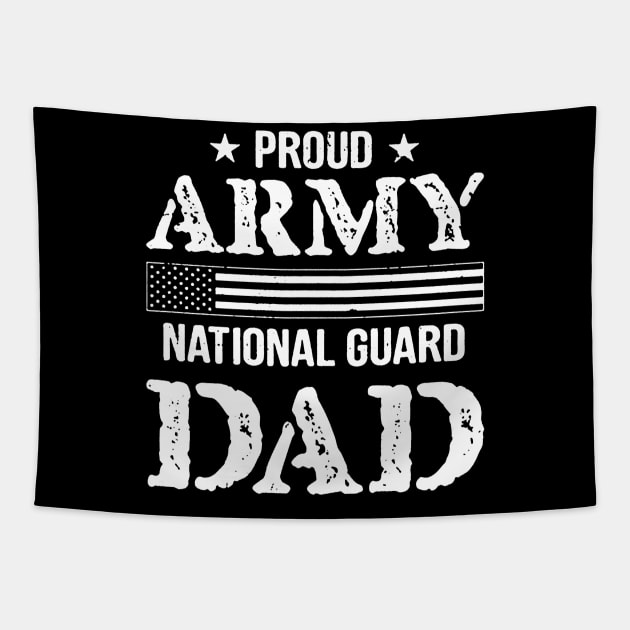 Proud Army National Guard Dad Tapestry by carlospuentesart