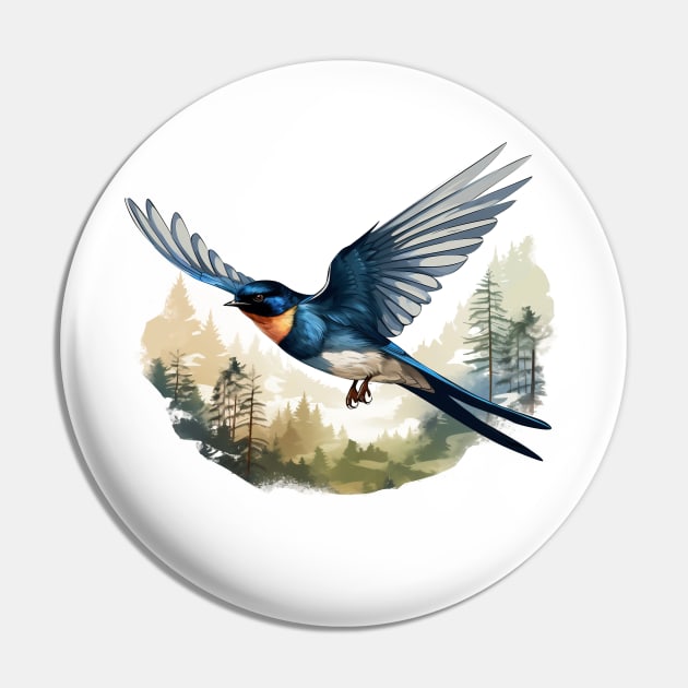 Swallow Bird Pin by zooleisurelife