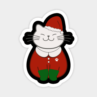 CAT SANTA Magnet