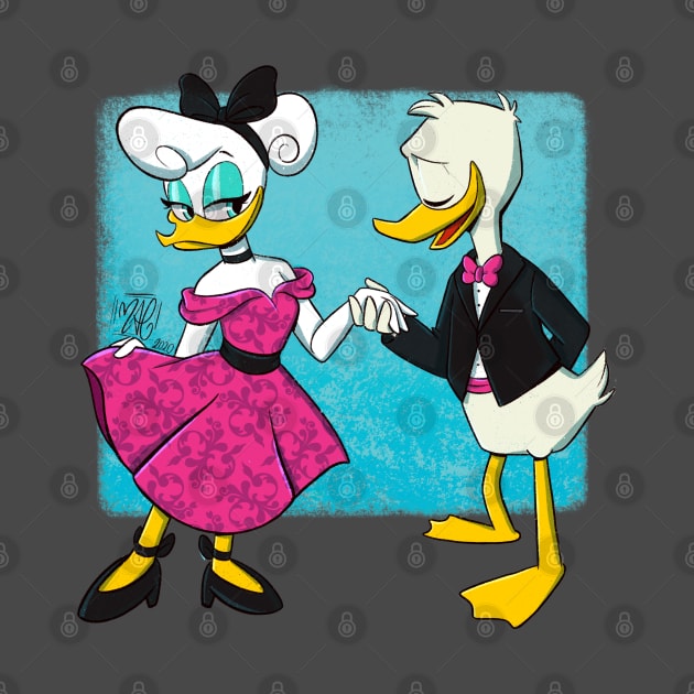 Fancy Donald and Daisy by Wandering Nicky