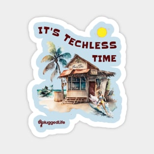 Techless Time Beach TShirt Magnet