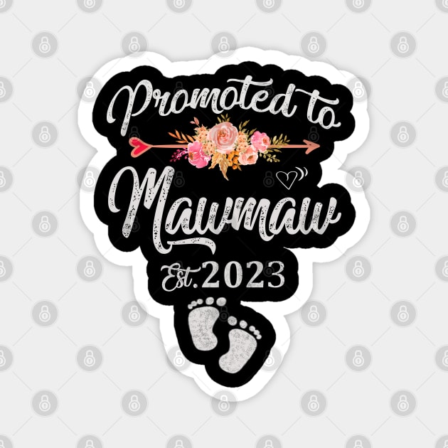 Promoted to mawmaw est 2023 Magnet by Leosit