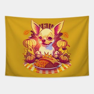 Chihuahua Giving Thanks In The Best Way Tapestry