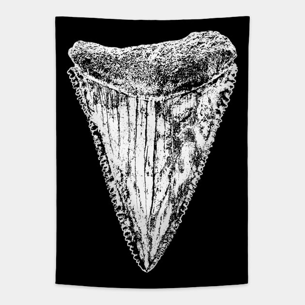 Great White Shark Tooth Tapestry by IncognitoMode