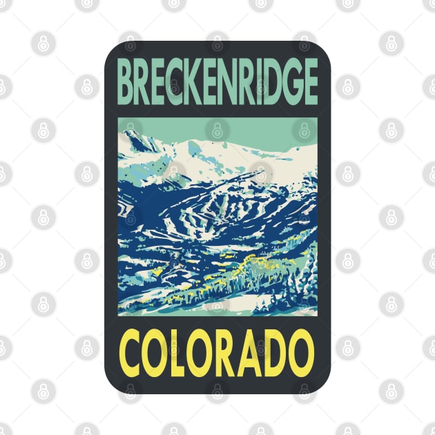 Vintage Breckenridge Colorado travel sticker by ROEDERcraft