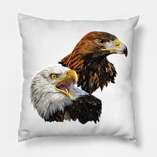 American Pigargo and Golden Eagle Pillow