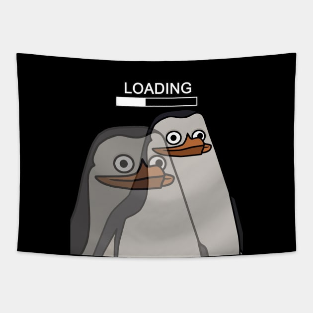 Loading. Penguin. Tapestry by AnnVas