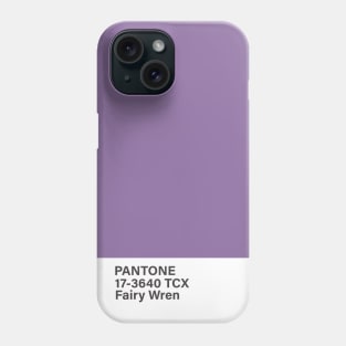 pantone 17-3640 TCX Fairy Wren, purple Phone Case