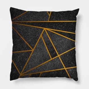 Grey Rock Textured Mosaic Pillow