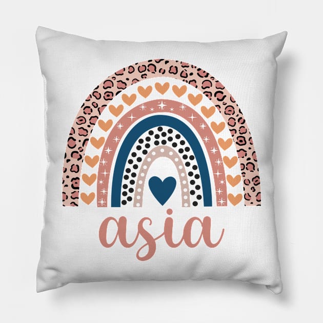 Asia Name Birthday Pillow by CreativeShirt