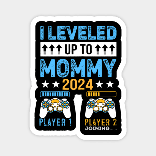 Leveled Up To Mommy 2024 Video Game Soon To Be Mom Est 2024 Magnet