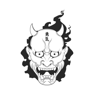 Japanese Oni Demon Mask T-Shirt