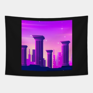 Magical classical columns Tapestry