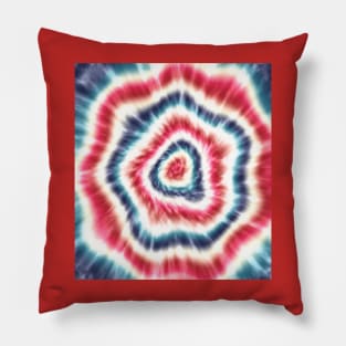 Tie Dye Shibori Seamless Pattern. Abstract Tie-Dye Pillow