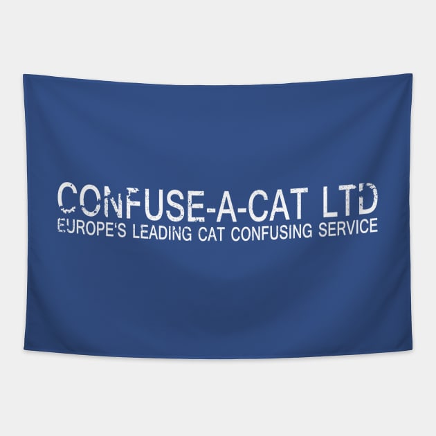 Confuse a cat LTD Tapestry by sluggraphix