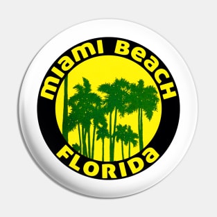 Miami Beach Florida Keys Beach Ocean Travel Pin