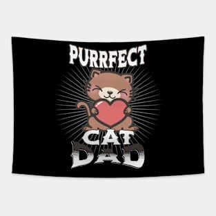 Perfect Cat Dad Tapestry