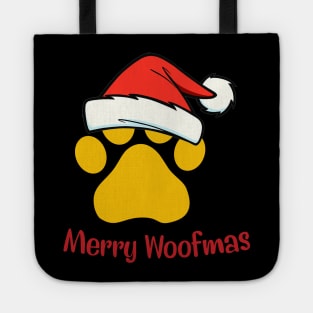 Paw Dog Merry Woofmas T-shirt Tote