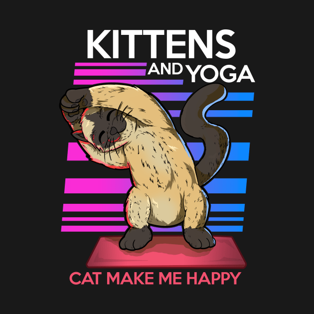 animal yoga cat cute and funny namaste by the house of parodies