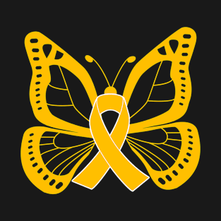 Amber Butterfly Awareness Ribbon T-Shirt