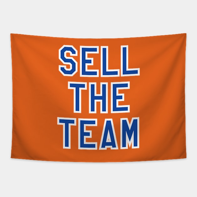 NY Sell The Team - Orange Tapestry by KFig21